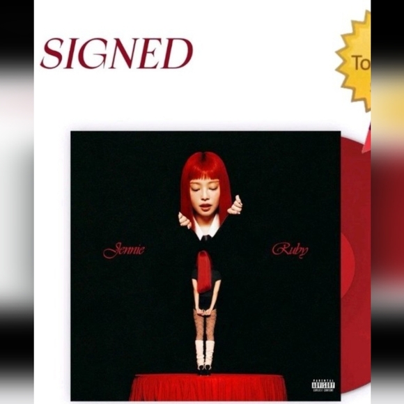 Signed Insert Jennie Ruby Vinyl LP Red D2C Exclusive - Picture 1 of 1